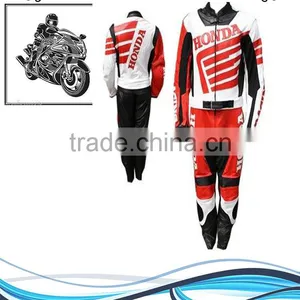 LEATHER SUIT MOTORCYCLE SUIT RACING MOTORBIKE JACKET TROUSER SUIT thumbnail-1