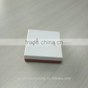 Hot Selling Pink Cardboard Velvet Jewelry Packaging Box thumbnail-2