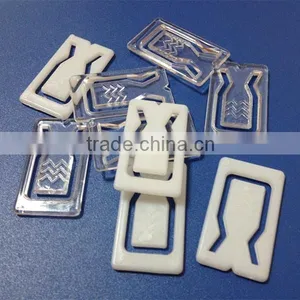 High Quality Square Transparent Plastic Shirt Clip Factory thumbnail-3