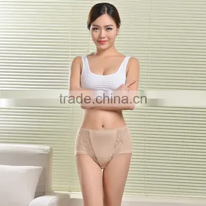 Wholesale Embroidery Lingerie Mature Women Plus Size Panties Underwear thumbnail-4