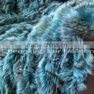 CX-D-87 100% New Zealand Real Fox Fur Handmade House Carpets and Rugs thumbnail-3