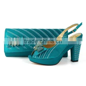 Italian Ladies Shoes and Matching Bags/wholesale Shoe and Bag Set for Nigeria Party thumbnail-2