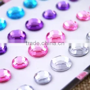 Peace/Emoji/Star Wholesale High Quality Acrylic Crystal Bling Gem Stickers For Mobile Phone thumbnail-6