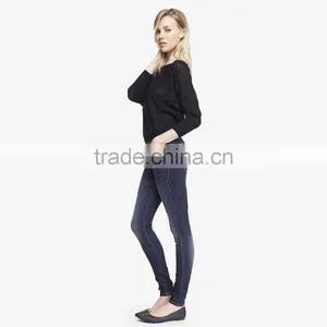 Wholesale Ladies Tight Jeans Top Design thumbnail-3