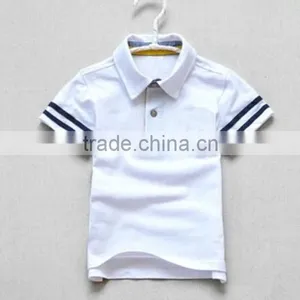 Cheap Price Kids White Polo T-shirt Wholesale thumbnail-1