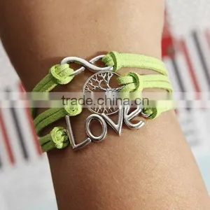 New Design Hot High Grade Jewelry Letters Leather Bracelet for Women thumbnail-5