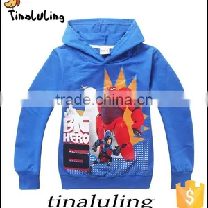 2015 FASHION CHILDREN WHOLESALE BAYMAX CARTOON JACKETS KIDS PLAIN HOODIES thumbnail-3