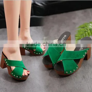 Zm50244b Summer New Style Lady Shoe Chunky Heels Fashion Sandals Women thumbnail-1