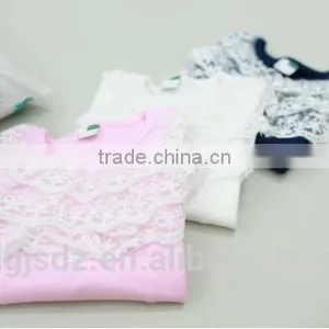 Lace Decorated Sweater for Girls Round-neck Kids Sweater Wool Design Sweater for Child Girls thumbnail-3