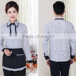 Custom New Design Fashionable Embroidery Logo Hotel Receptionist Uniforms Wholesale thumbnail-6