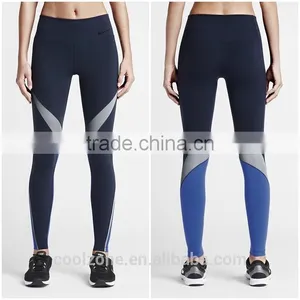 Latest Hot Selling Comfortable Fabric Running Tights Woman Leggings With Breathable Mesh Panels thumbnail-1