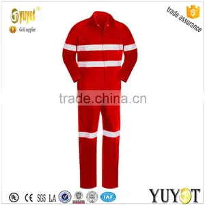 Lightweight Cotton Coveralls With Reflective Tape thumbnail-1