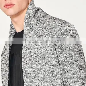 Mens Fashion Chunky Wool Heavy Knit Thick Cardigan Sweater From OEM Factory thumbnail-5