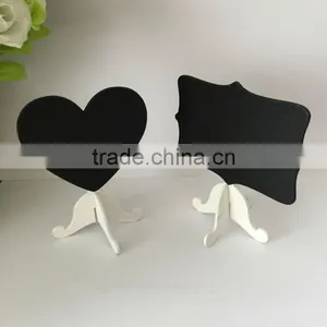 Vintage Wedding Party Decoration Mini Chalkboard Stand Love Heart Table Numbers thumbnail-1