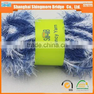 China Feather Yarn Gold Supplier Hot Wholesale OEKO-Tex Standard Quality Lurex Feather Yarn for Yarns Knitting thumbnail-5