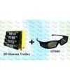 OEM 3D Package Black 3D Glasses With Trolley thumbnail-1