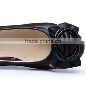 Women's Leather Shoe Ornaments Korean Design Bow thumbnail-1
