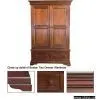 Boston Two Drawer Wardrobe thumbnail-1