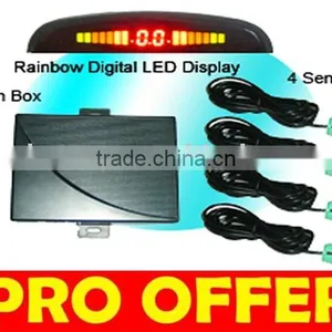 Rainbow LED Display Parking Sensor Car Reversing Aid System thumbnail-1