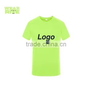 Logo Print 100% Polyester Wholesale Blank T-shirt thumbnail-3
