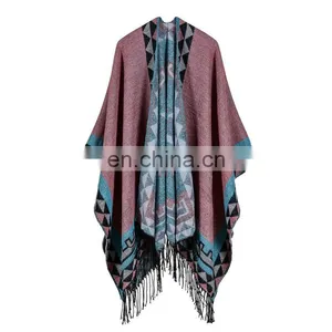 Lady Tassels Cashmere Shawls Thickening Cloaks thumbnail-3