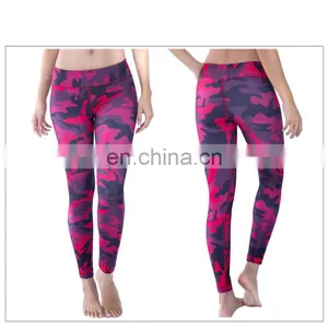 Polyester&Spandex Compression Camo Print Legging Fitness Yoga Pants thumbnail-3