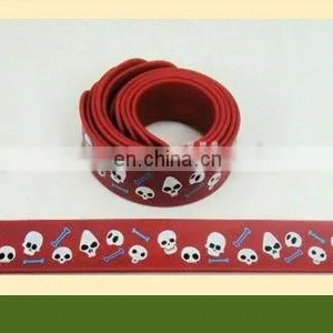 CG-BR334-1 Hot Sale Halloween Silicone Rubber Slap Bracelet thumbnail-1