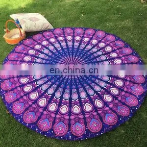 Pink Boho Roundie - Beach and Picnic Blanket thumbnail-1