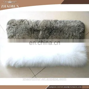 70*20cm Extra Large Natural Fox Fur Collar Real Fox Fur Scarf for Women thumbnail-2