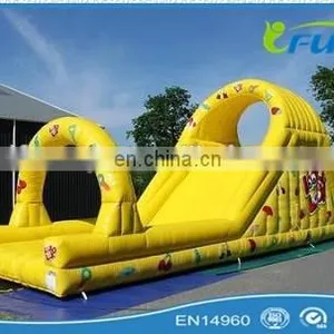 Yellow Inflatable Dry Slide Dry Inflatable Slide Price thumbnail-1