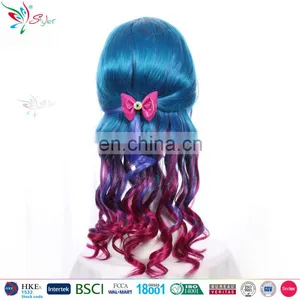 Top Fashionable Synthetic Hair Deep Purple Wig Cosplay Anime Wigs thumbnail-1