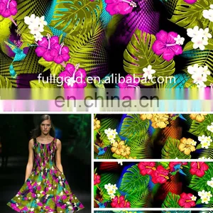 2016 Latest Design Polyester &Cotton Digital Printed Fabric For Women Dress thumbnail-1