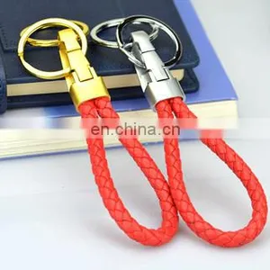 Hot Sale pu Woven Wristband Key Chain/keychain thumbnail-4
