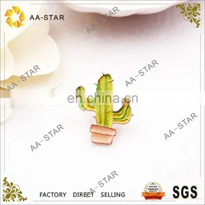 Lovely Cactus Design Enamel Pin for Clothing Decoration thumbnail-1