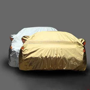 Luxury Gold and Silver Color Aluminum Film Car Covers thumbnail-1