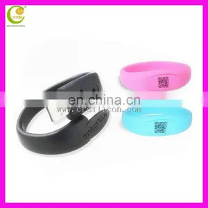Custom Logo Usb Flash Drive Wrist Watch Nice Wrist Band Custom Reflective Slap Bracelets thumbnail-5