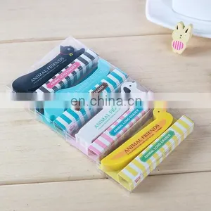 Pvc Box Packing Animal Long Erasers Cute Gift for Kids Rewards for Students thumbnail-1