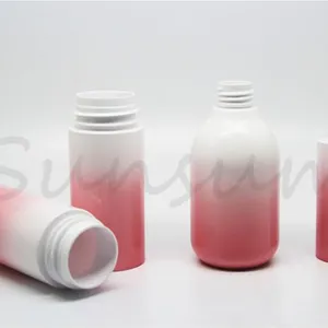 Gradually Changing Color PET Plastic Set Lotion Jar and Bottle thumbnail-3