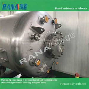 OEM Durable 0.5-150 Cubic Stainless Steel Lining PTFE/ PFA/ ETFE Anticorrosive Equipment With Long Service Life 15-20 Years Industrial Chemical Tank thumbnail-1
