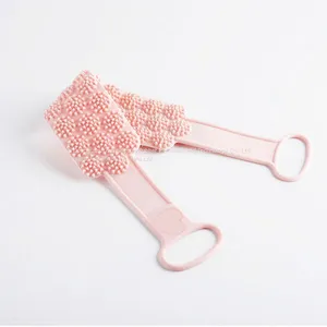 Bath Cleaning Sponges Food Silicone Dual Sides Body Scrubber Bathroom Brush Belt Shower Massage Brush Bath Towel thumbnail-5