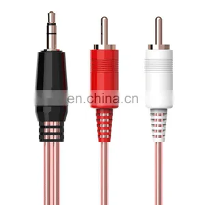 Low Price High Quality 35mm Male Stereo to Male 2rca 3 Rca Female Cable thumbnail-4