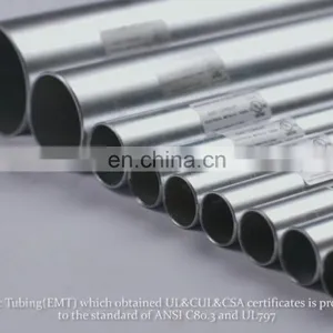 Hot Dip Galvanized Tubo Conduit Emt With One Coupling and One Plastic Protector thumbnail-1