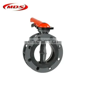 2 Inch Pvc Plastic Spring Loaded Butterfly Ball Valve thumbnail-3