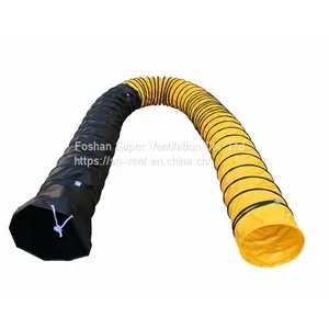 120℃ Combined Duct PVC Combined Duct Heat Resistant Duct PVC Tarpaulin Duct Manufacturer thumbnail-2
