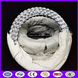 Coil Razor Barbed Wire Mesh Fencing Razor Barbed Tape Wire For Wall Top And Border thumbnail-3