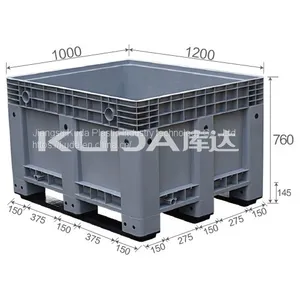 Automatic Pallet Warehouse 1210B Close Plastic Pallet Box From China Manufacturer Good Quality thumbnail-1