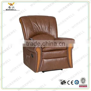 WorkWell Classical Vibrator Electric Lift Motor PU Leather Recliner Sofa Kw-Fu48 thumbnail-1