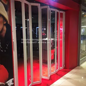 Newest Design Professional Aluminum Alloy Folding Door for Mall, Hotel, Villa and Apartment thumbnail-1
