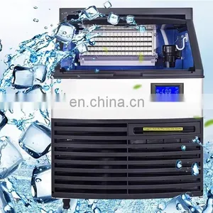 Commercial Ice Maker 335W Stainless Steel Ice Cube Maker Machine 132 lb Ice Making Machine thumbnail-1