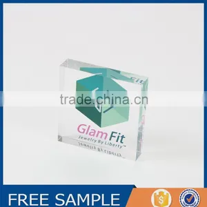 Acrylic Logo Block Glass Block Acrylic Nameplates Signage Customize thumbnail-1